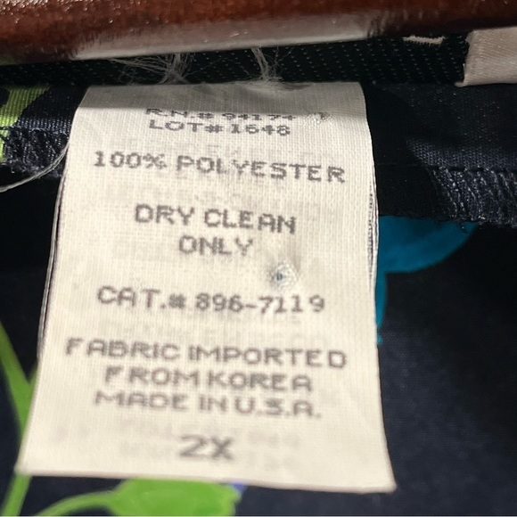 Vtg VERSAILLES New York Women's 2X Floral MIDI‎ Sleeveless DUSTER Vest Cardigan - Picture 12 of 14